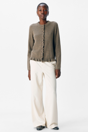 Elva Knit Cardigan - Morel Melange