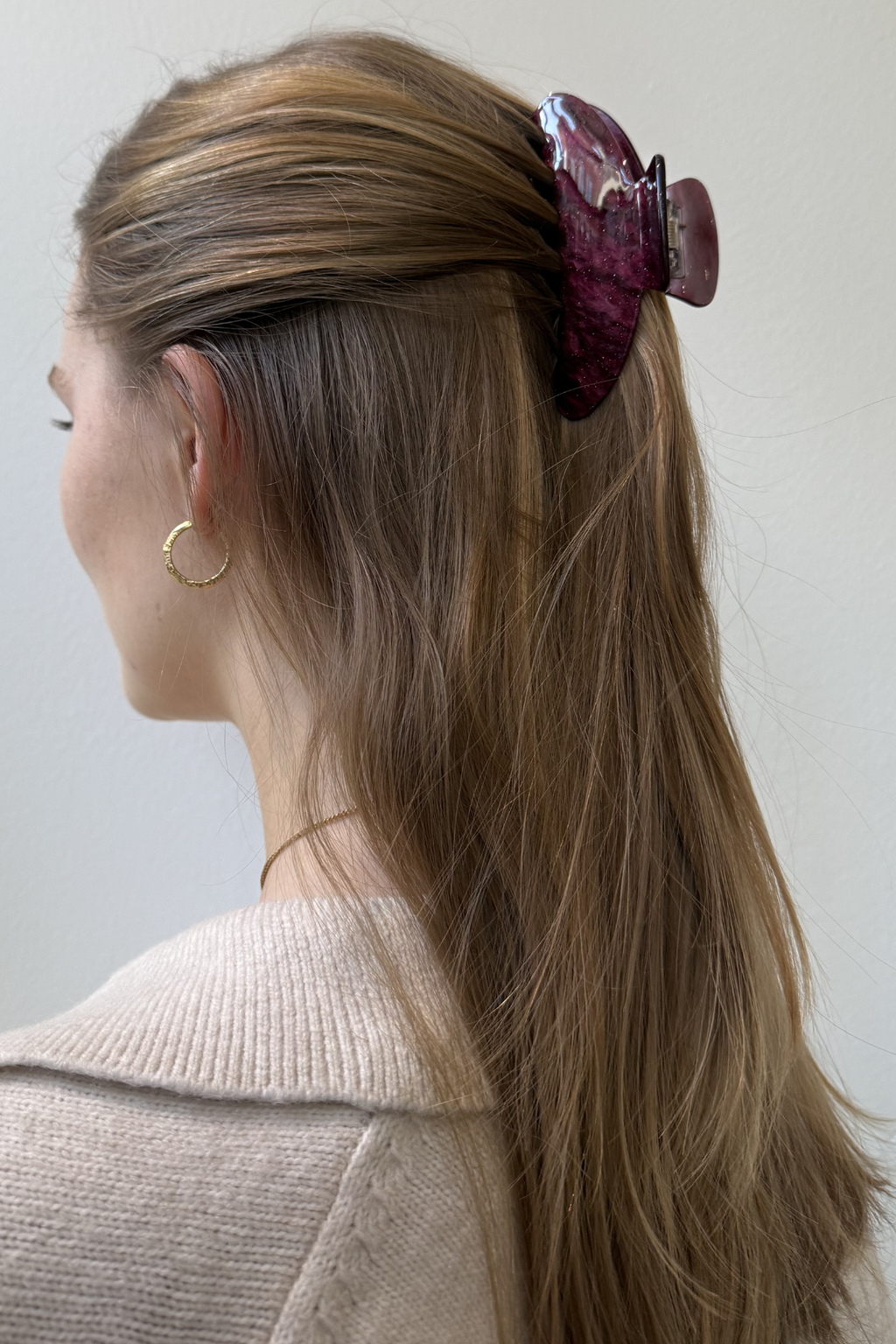 Pince à cheveux - Rouge à vin