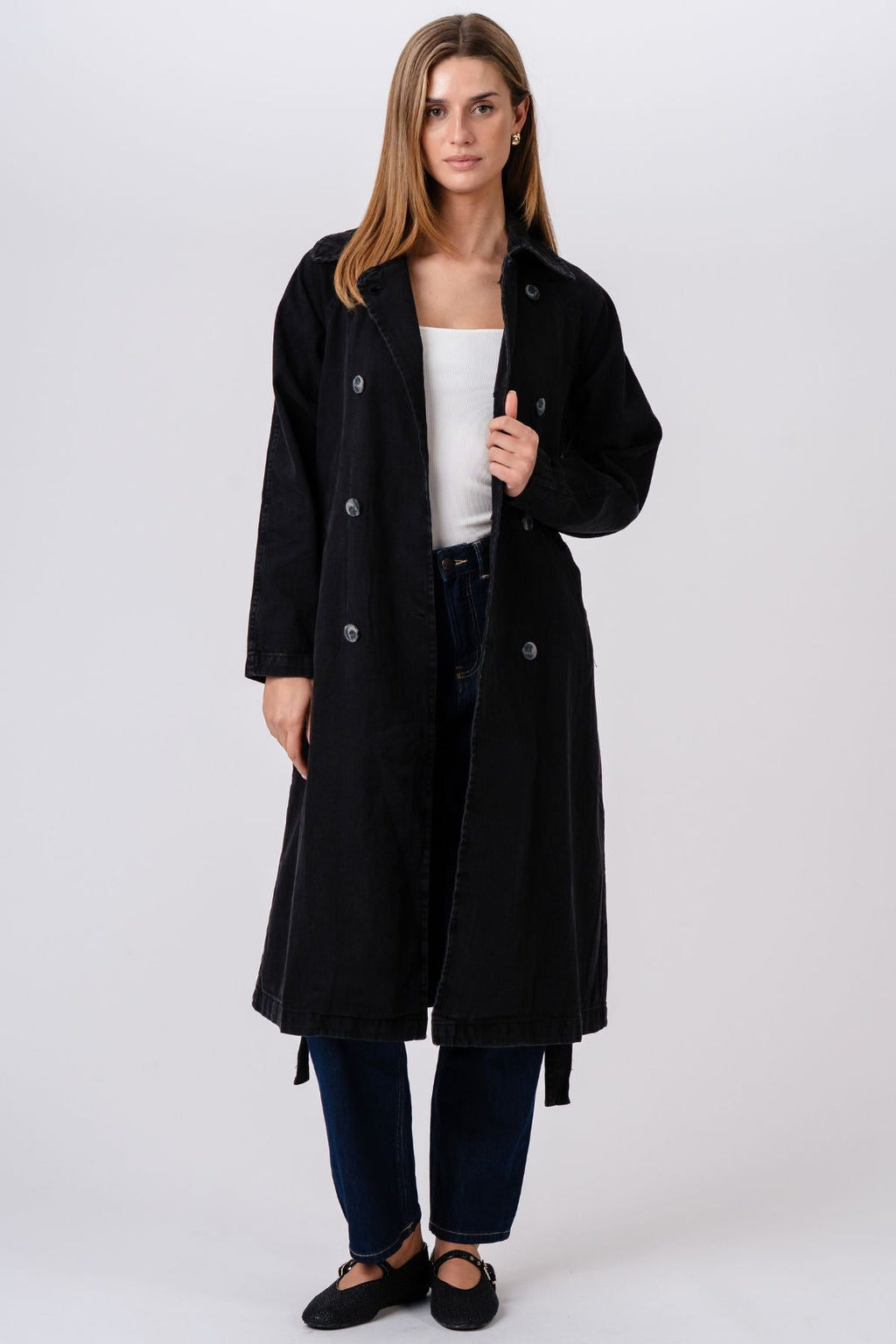 Trench en jean - bleu foncé