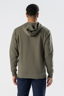 Sweat à capuche zippé - Vert armée