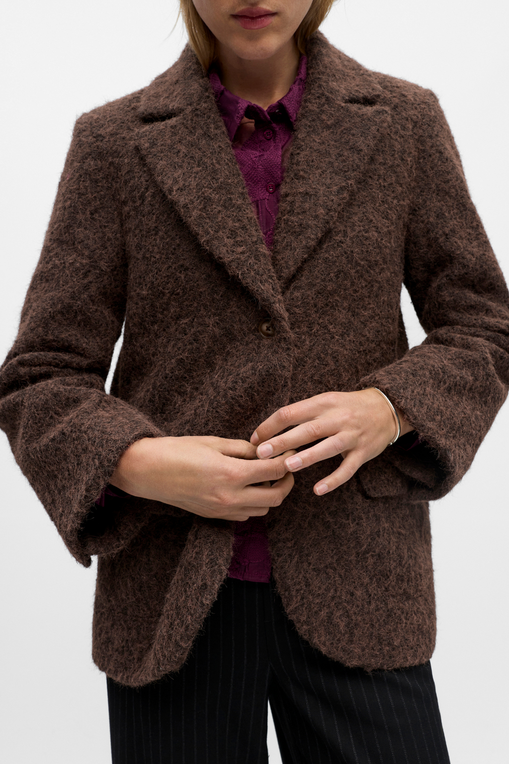 Veste Celina L / s lo - Sceau marron
