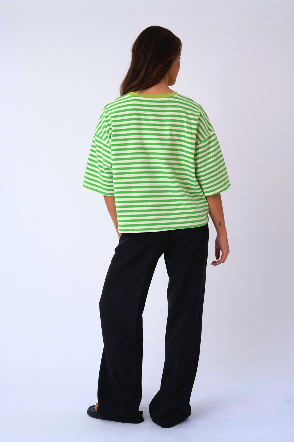 T-Shirt Zoé - Vert/Blanc