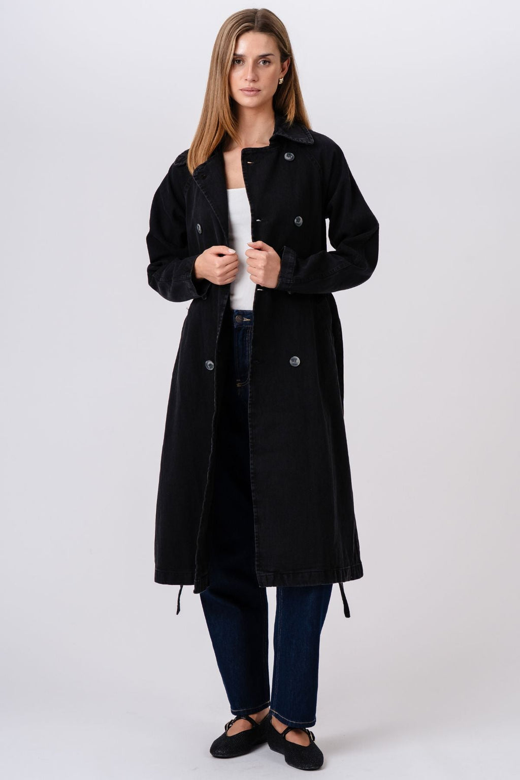 Trench en jean - bleu foncé