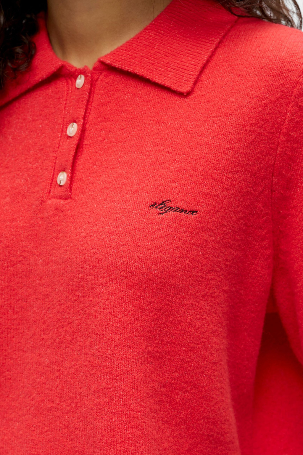 Polo en tricot Debbie - Poinsettia