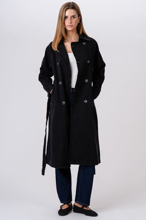 Trench en jean - bleu foncé