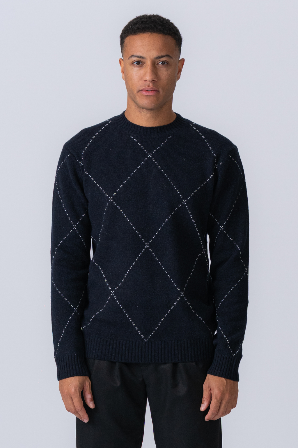 Isaac Wool Knit - Dark Navy