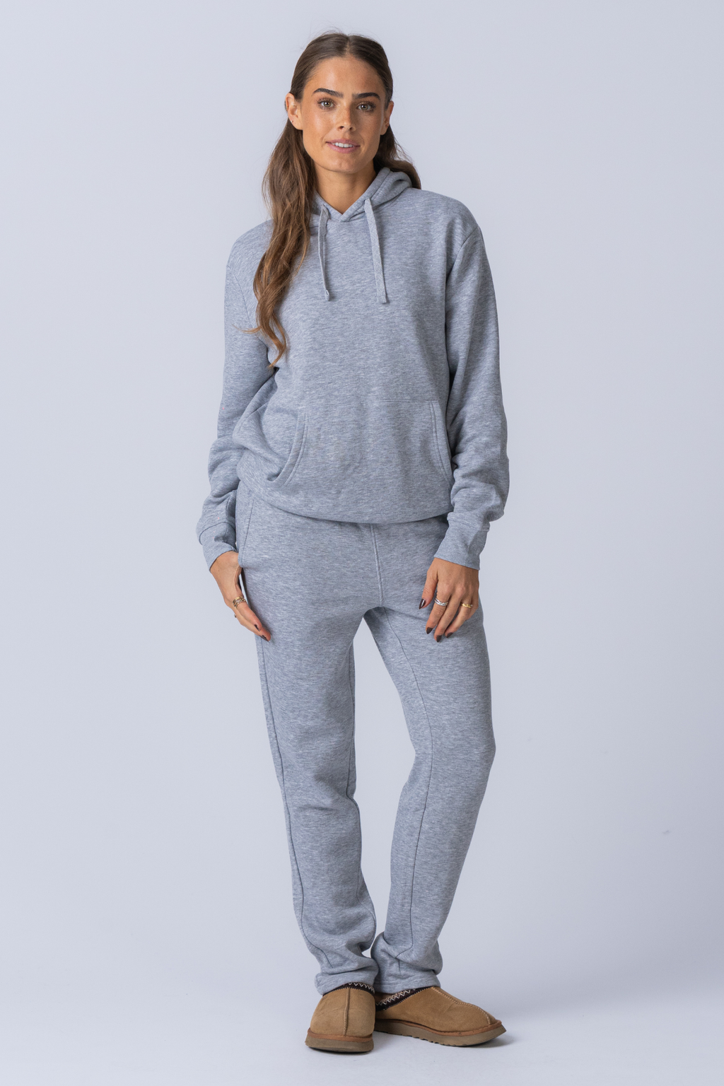 Essential Hooded Sweatset for Women - Grey
