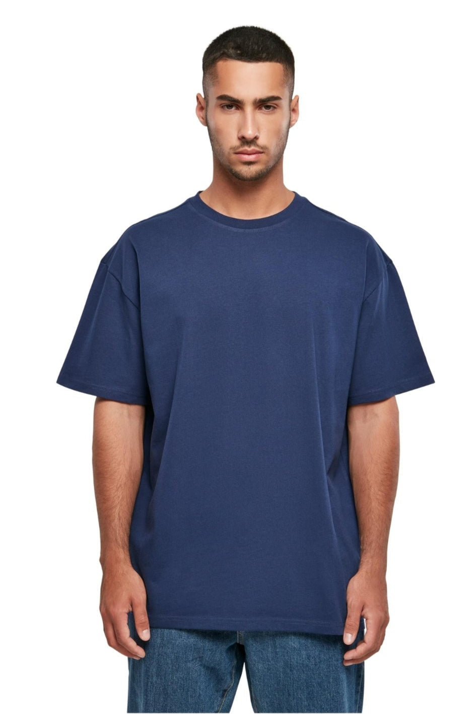 Lourd Oversized T-shirt - bleu foncé