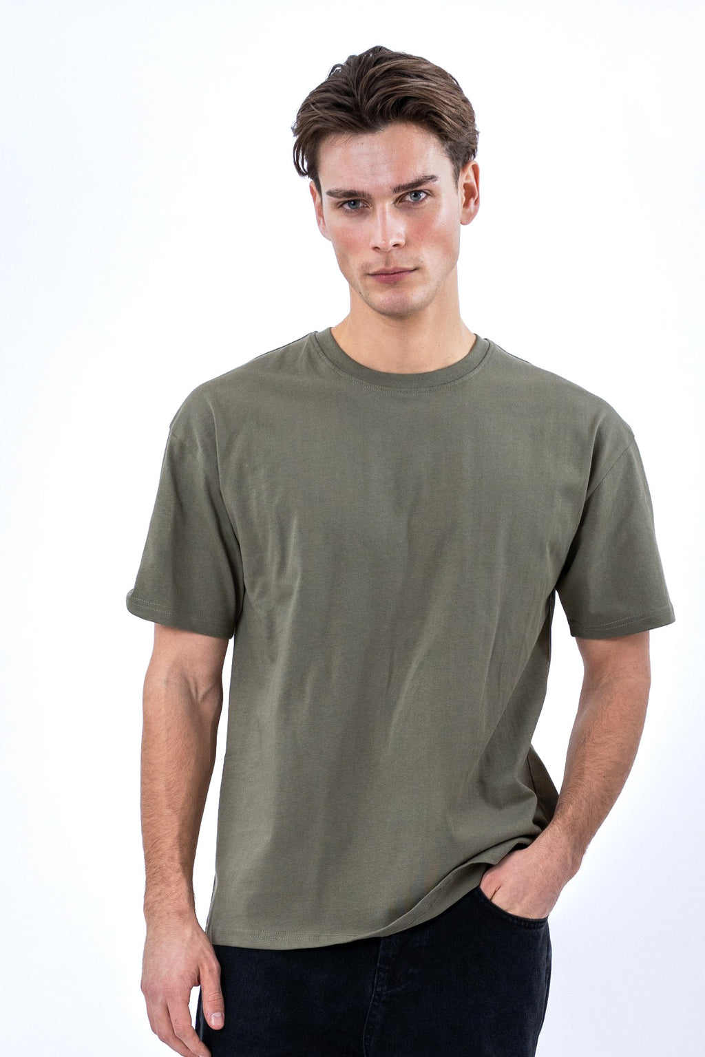 Heavy Boxfit Tee - Olive