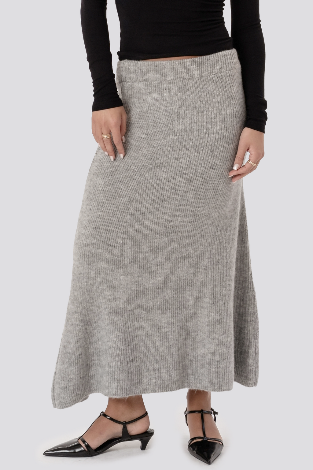 Nova Knit Skirt - Grey