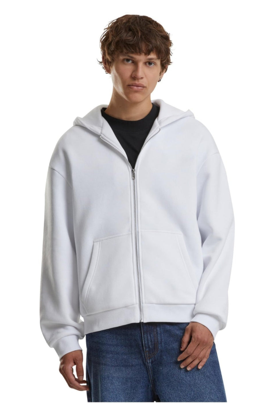 Hoodie zip tous les jours - blanc