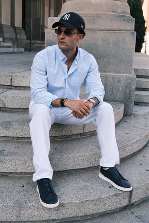 The Original Performance Oxford Shirt - bleu clair / blanc