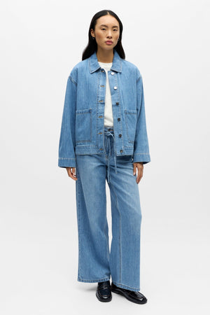 Rosie Overshirt - Light Blue Denim