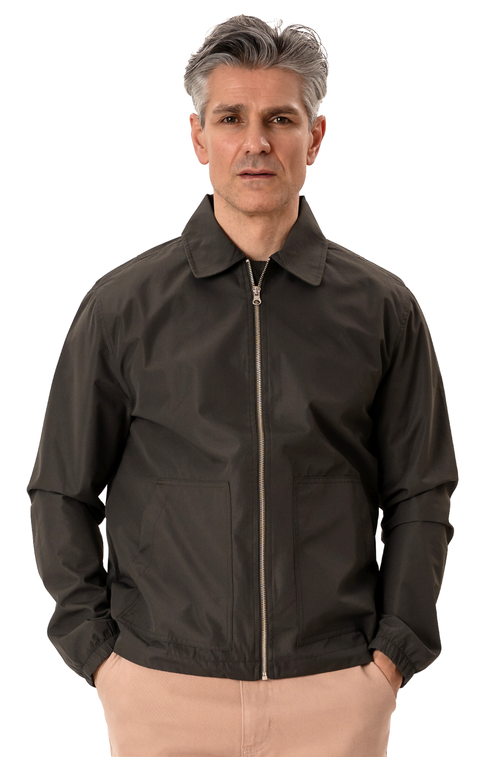 Veste Courte Zippée - Vert Foncé