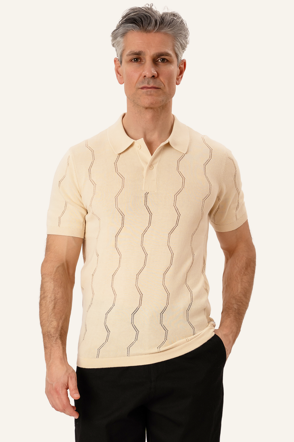 Duran Knit Polo - Sand