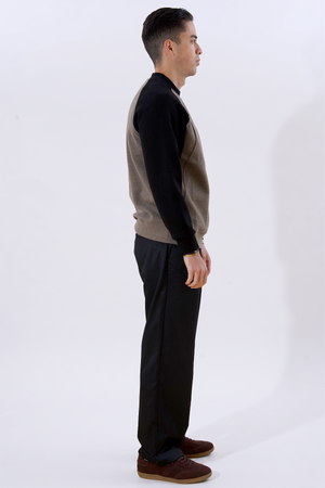 Pull à manches raglan - Vert poussiéreux