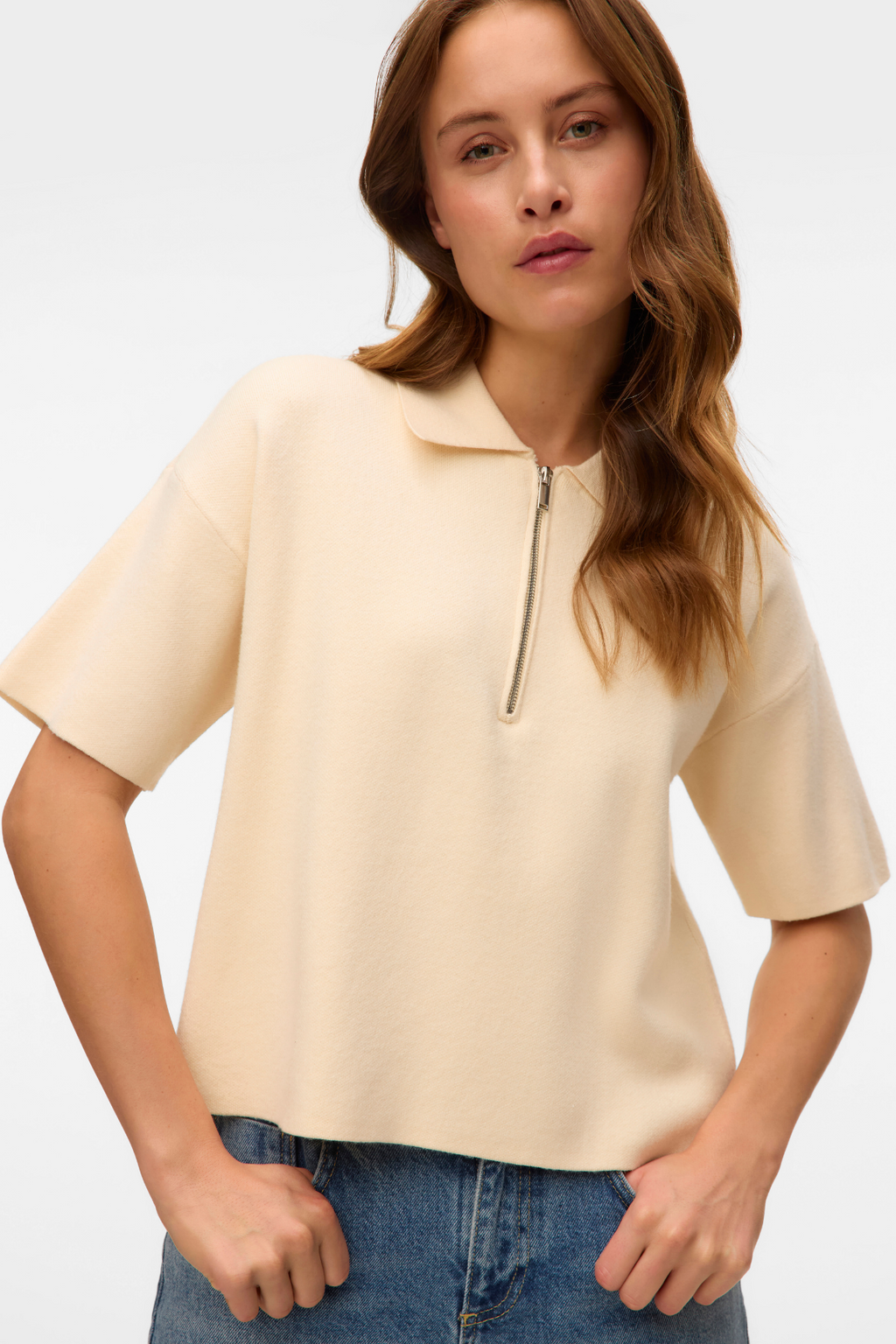 Or 2/4 Poloneck Pullover - Birch