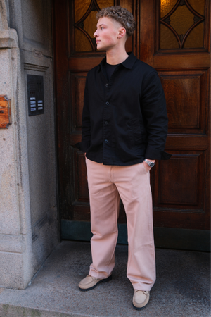 Chino droit en coton - Beige