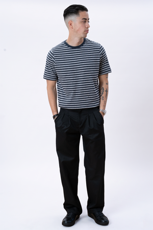 Nørregade Stripe - Gris noir marbré