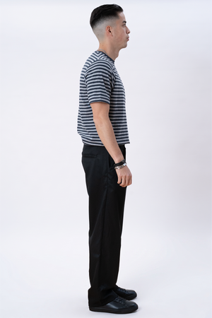 Nørregade Stripe - Gris noir marbré