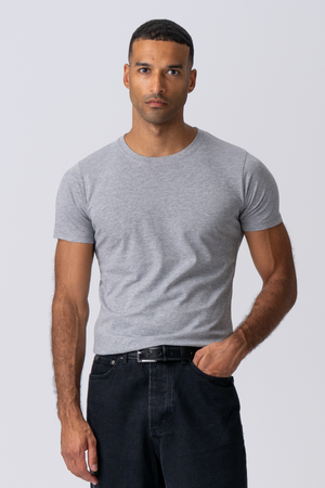 T-shirt musculaire - gris clair