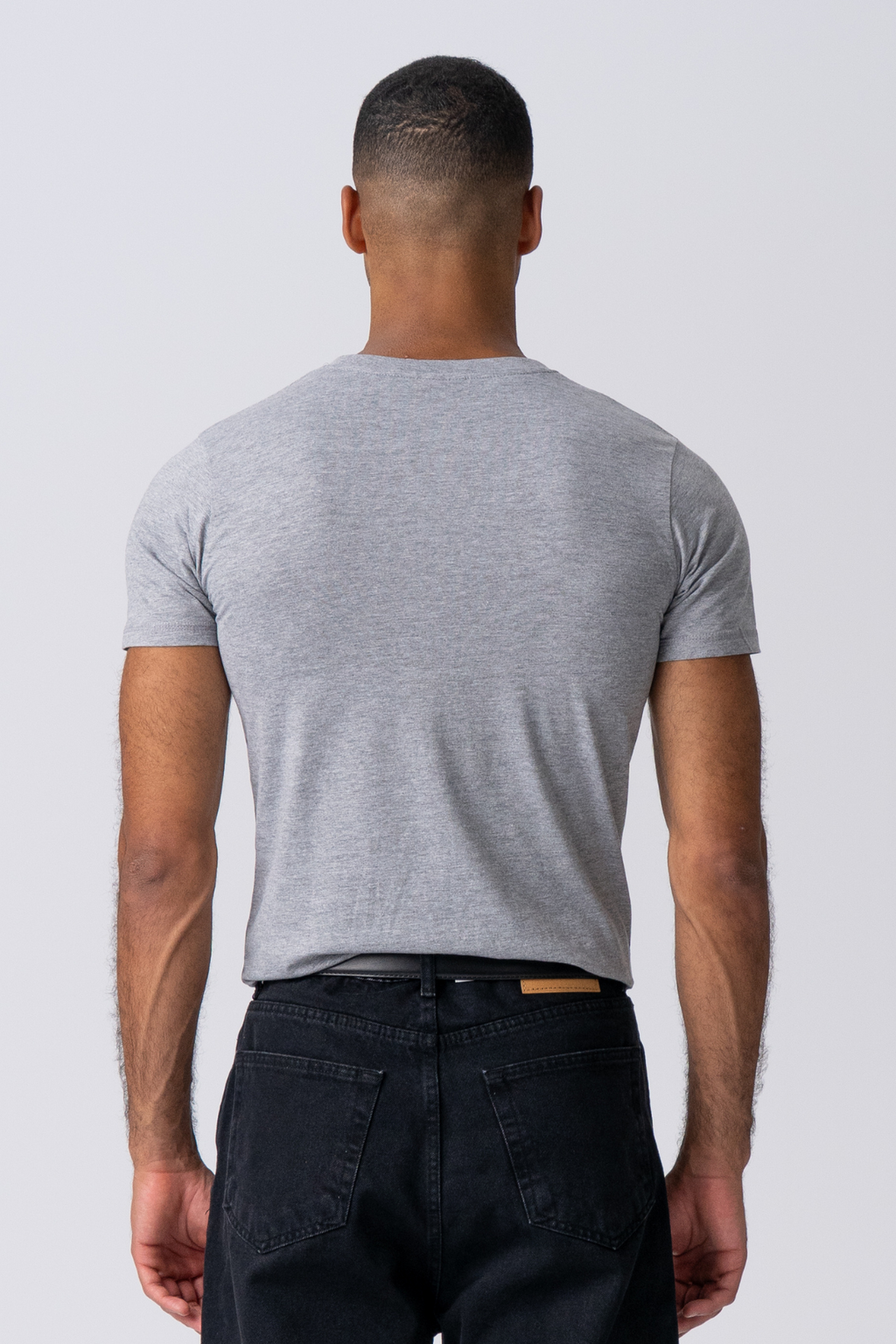 T-shirt musculaire - gris clair