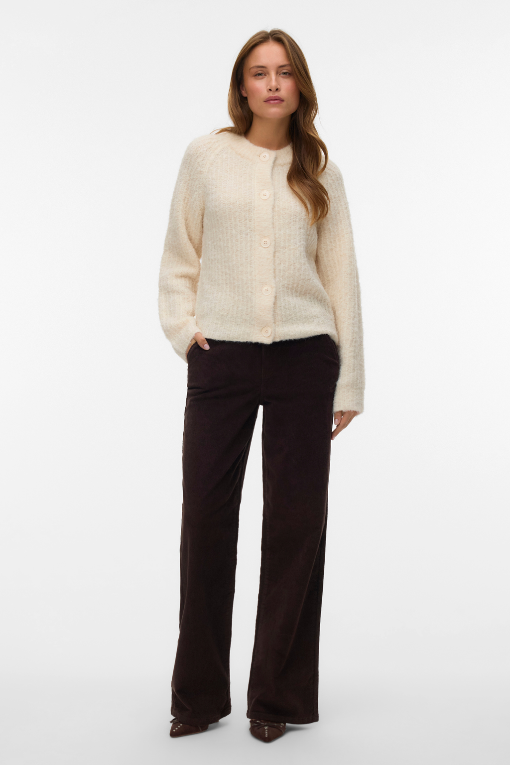 Margot Wide Corduroy Pants - Chocolate Torte
