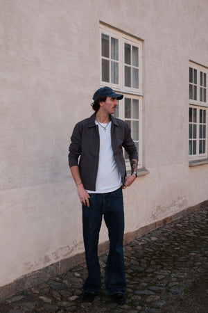 Veste courte zippée - Gris