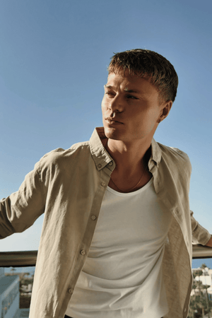 Chemise en lin - sable