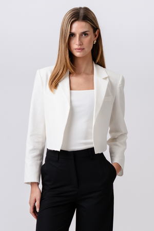 Short Blazer - White