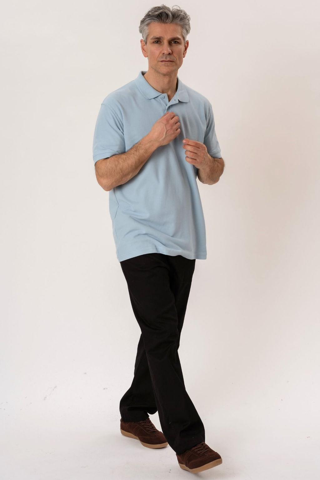 Basic Polo - Bleu clair