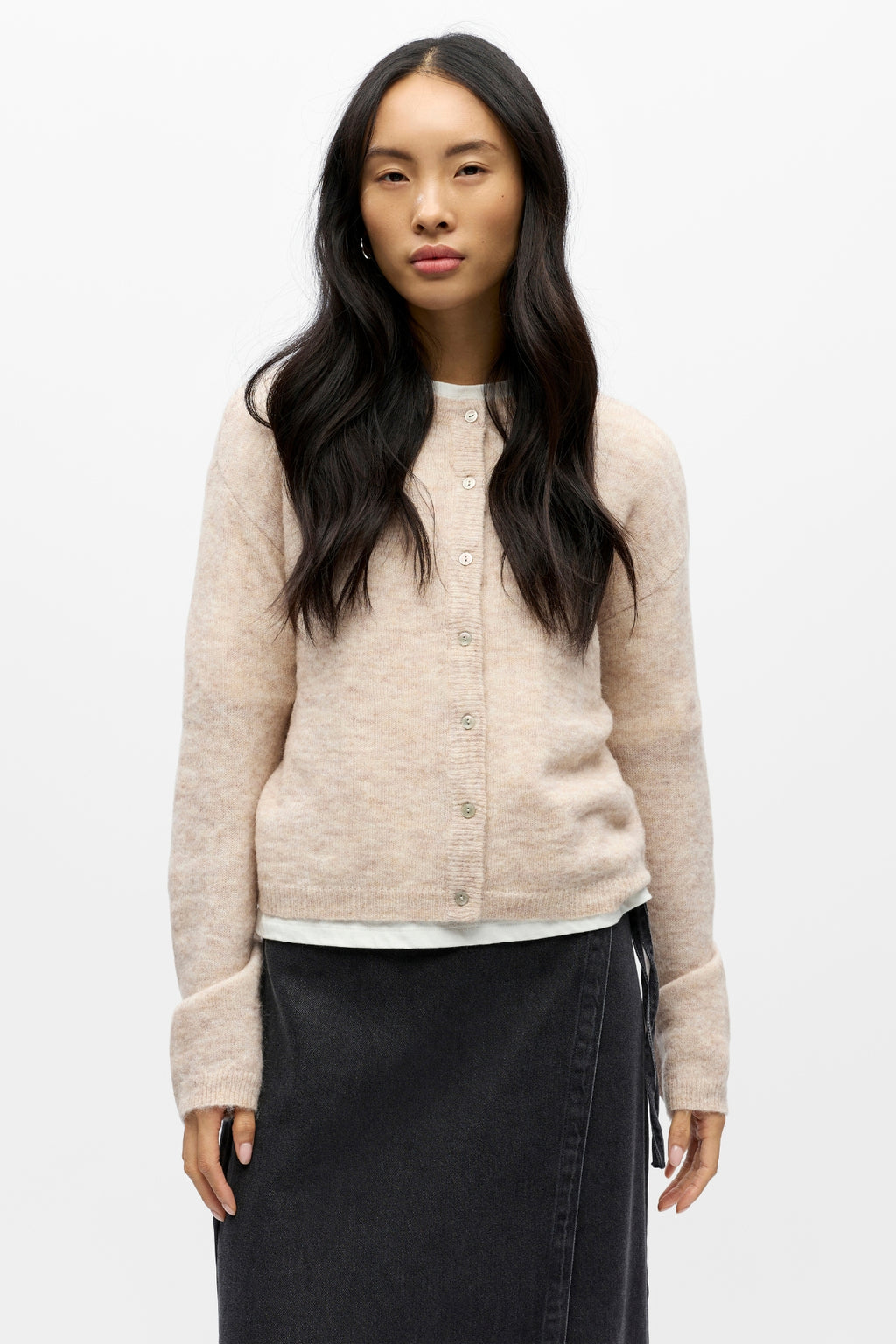 Agate Knit Cardigan - Humus Melange