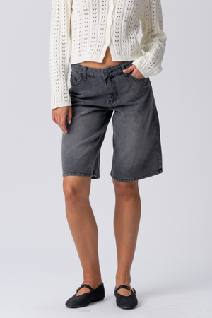 Denim Jorts - Black Denim