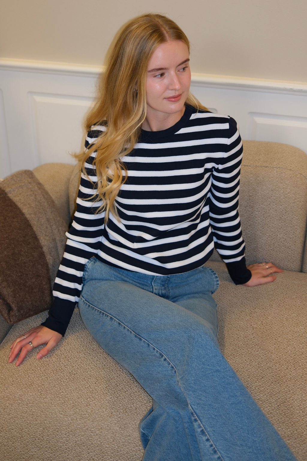 Chemise à rayures Maja - Marine