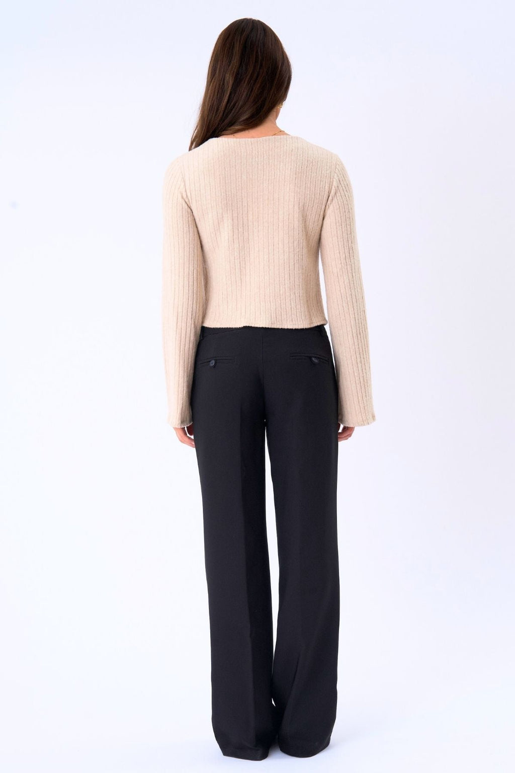 Ivy Tie Blouse Tricot - Beige