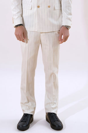 Classique Pants - Rayures blanches