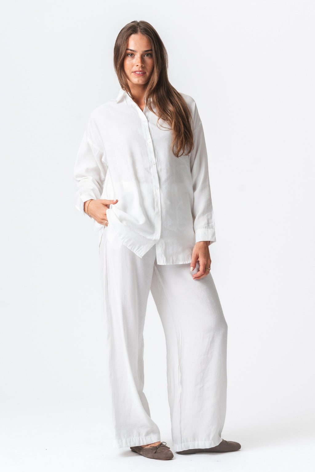 Mia Pants + Chemise MIA (blanc) - affaire de forfait