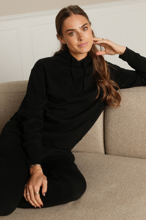 Sweat à capuche essentiel - Noir