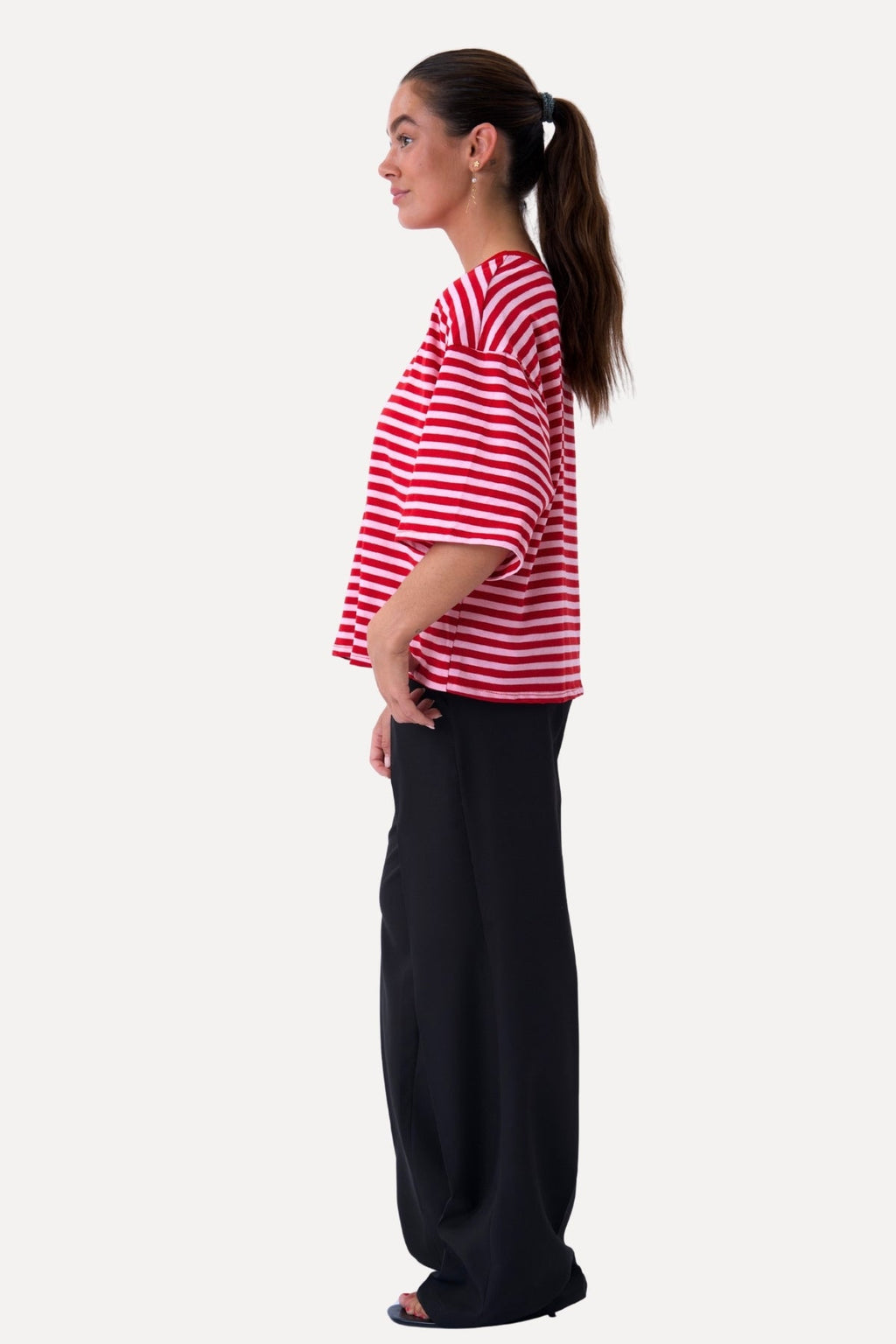 T-shirt Zoé - Rouge/Rose Clair