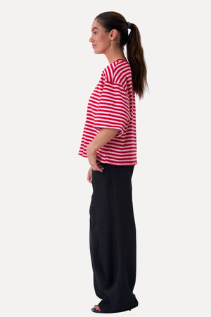 T-shirt Zoé - Rouge/Rose Clair