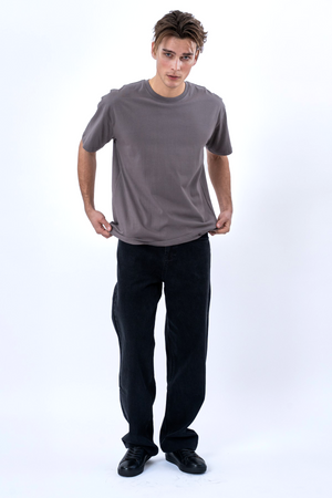 T-shirt Boxy - Gris Foncé