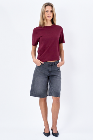 Boyfriend Tee - Bourgogne Red