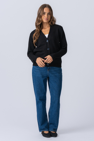 Knitted Cardigan - Black