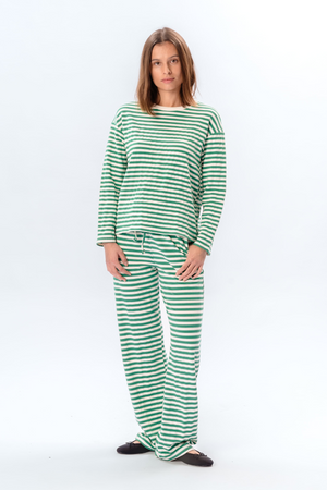 Stripped Pants - Green