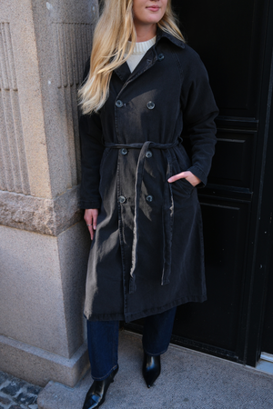 Trench en jean - anthracite