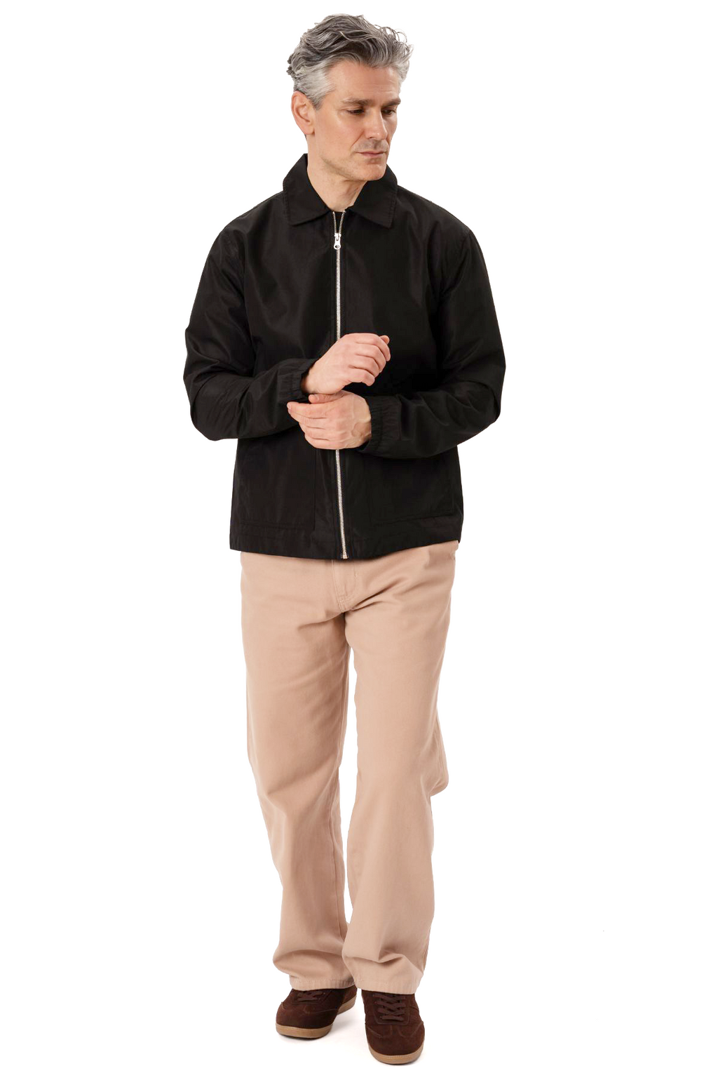 Milan Zipper Jacket - Black