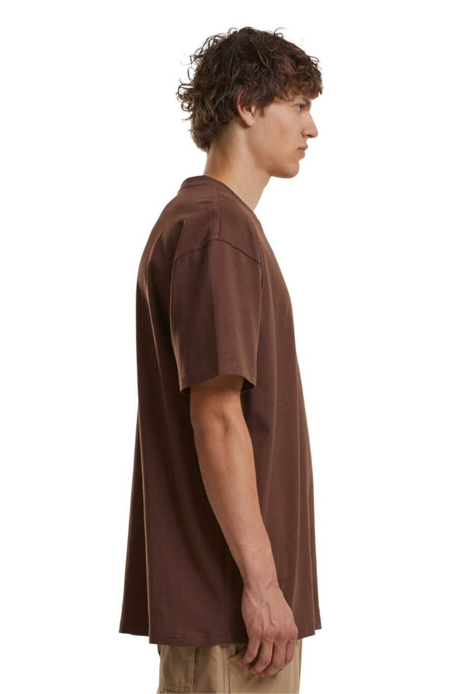 Heavy Oversized T-shirt - Chocolate Brown