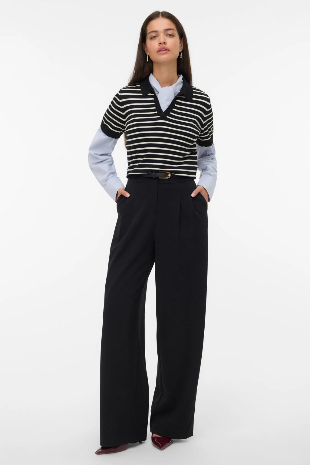 Silje Poloneck Pullover - noir