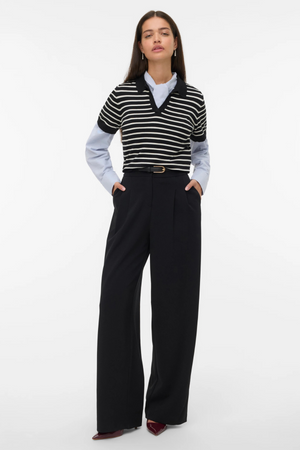 Silje Poloneck Pullover - noir