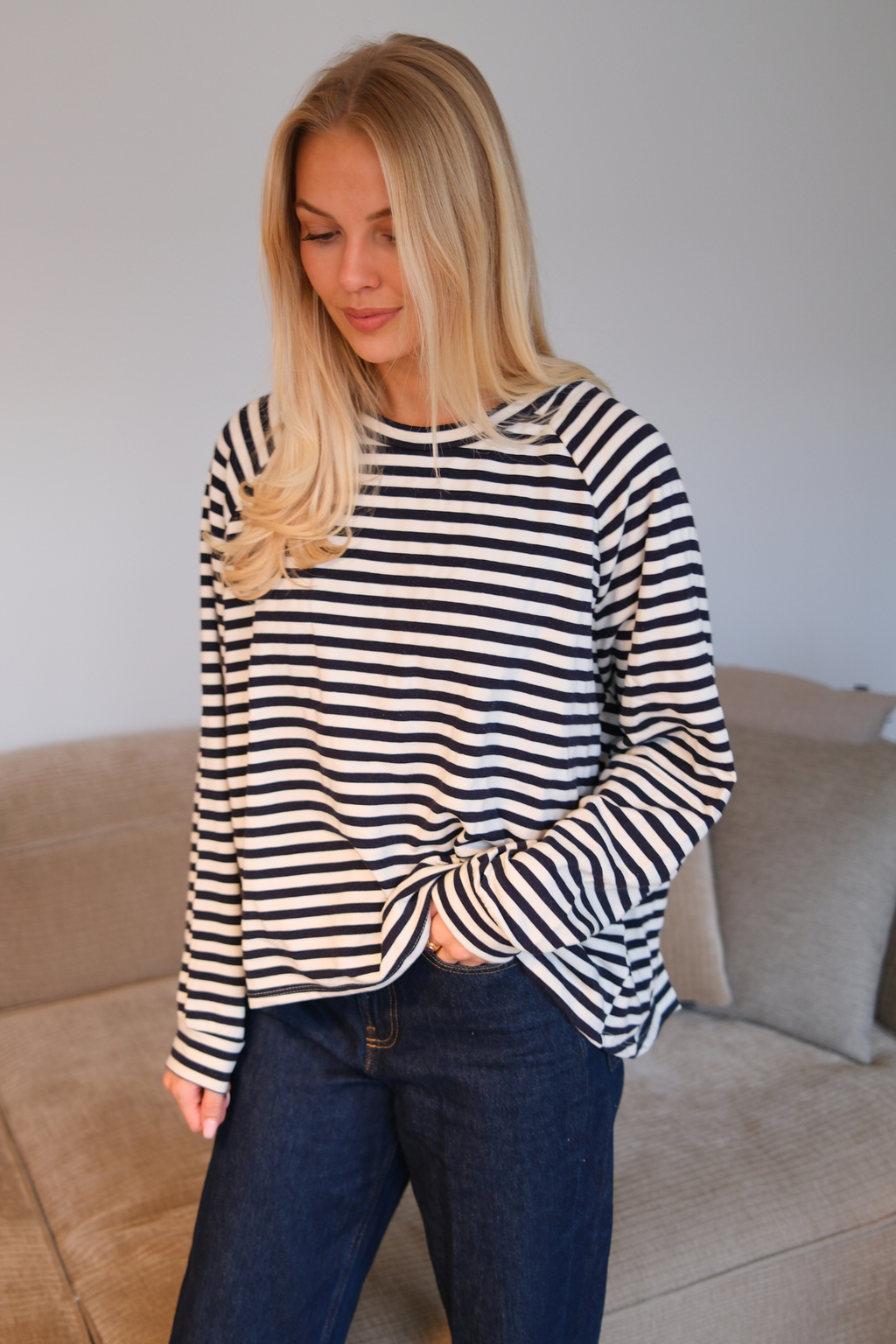 Chemise à rayures - Bleu